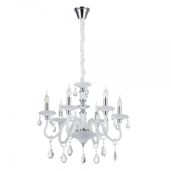 Люстра Victoria Lighting 6x40 Вт E14 білий Cordelia/SP6 white 