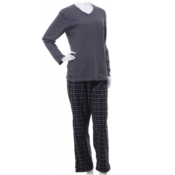 Костюм домашний мужской La Nuit Basic Check р. XL светло-серый 