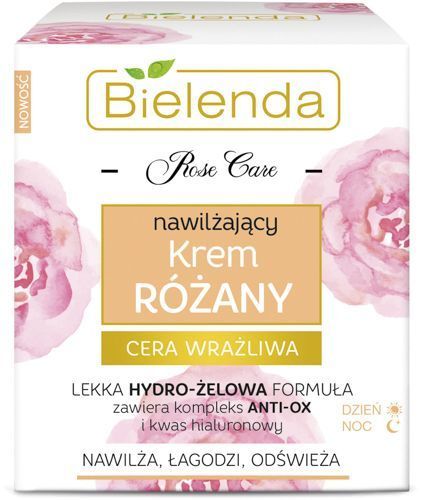 Крем для обличчя день-ніч Bielenda Rose Care Зволожуючий 50 мл
