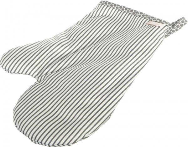 Прихватка-варежка Грета полоски 30x15 см серый La Nuit 