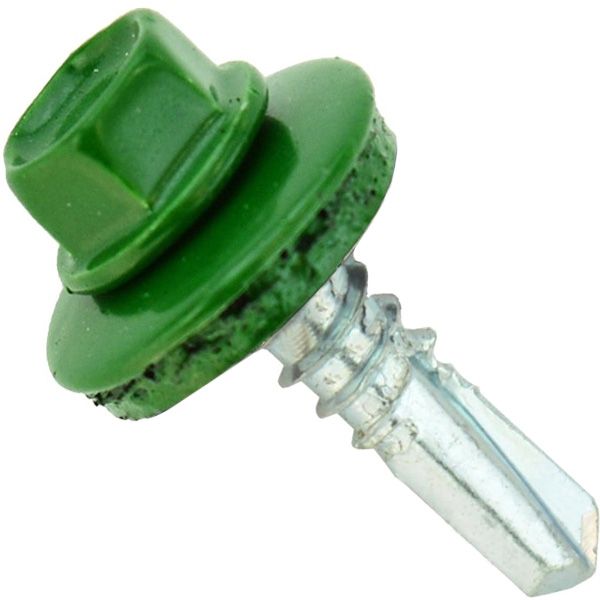 Саморез кровельный по металлу 4,8x19 мм 20 шт зеленый RAL 6002 RAL 6002Mme Expert Fix