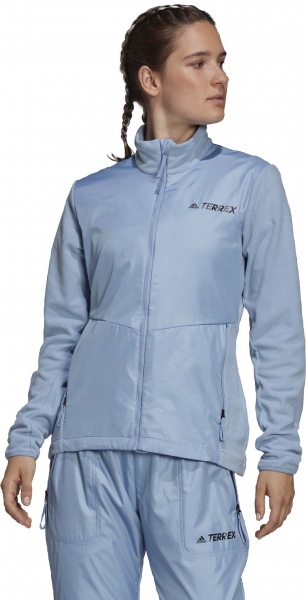 Джемпер Adidas W MT WINDFL JKT GQ2905 р. L голубой