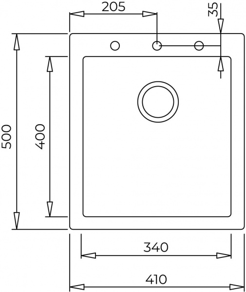 Мойка для кухни Teka Forsquare 34.40 TG (115230014) белый 