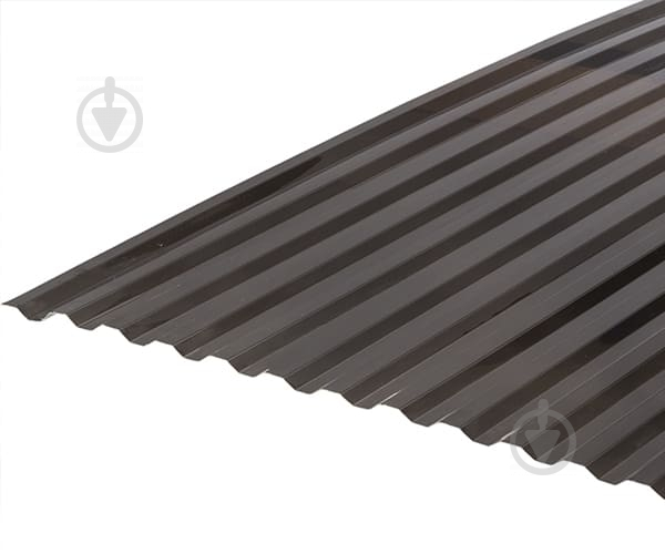 Гофрированный монолитный поликарбонат Rodeca 0,8x2000x1040 мм бронза 