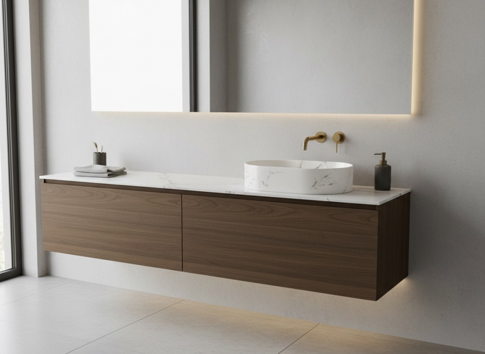 Умивальник Mixxen Arizona білий-мармур мат. 50x37x13,5см MXWE0826CUMT