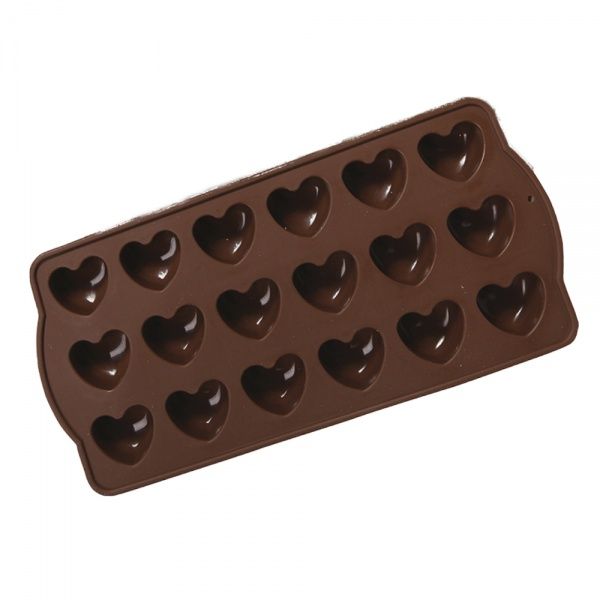 Форма силіконова для цукерок Серце 10х21.5х2 см MYS