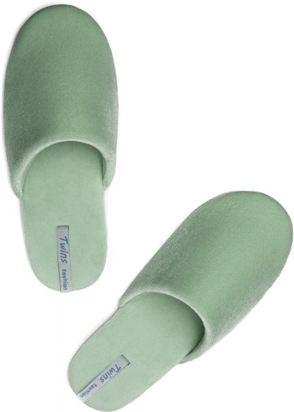Тапки домашние Twins велюровые ЕВ-2018Ц1 р. 40 зеленый 