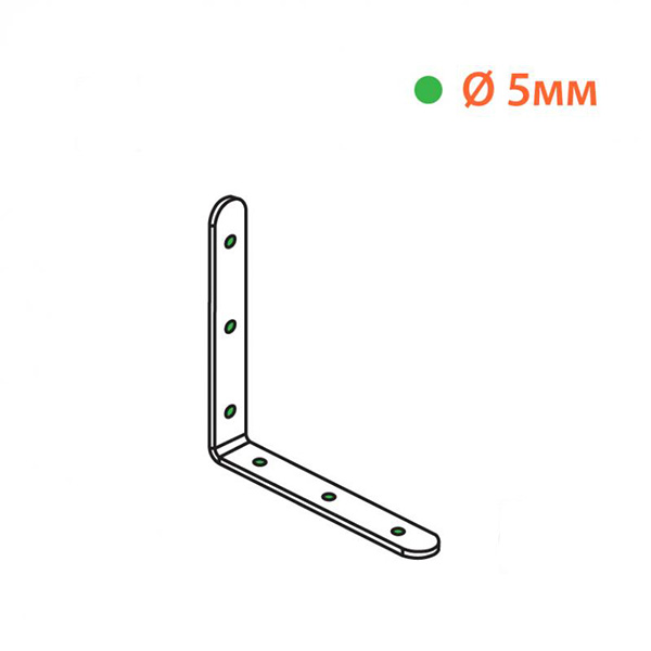 Уголок узкий Kolchuga равносторонний 120x120x18 мм 3 мм