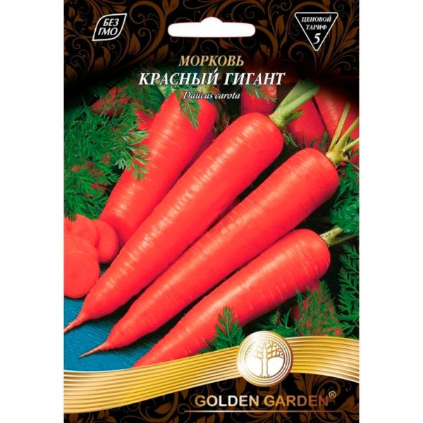 Семена Golden Garden морковь Красный гигант 15г