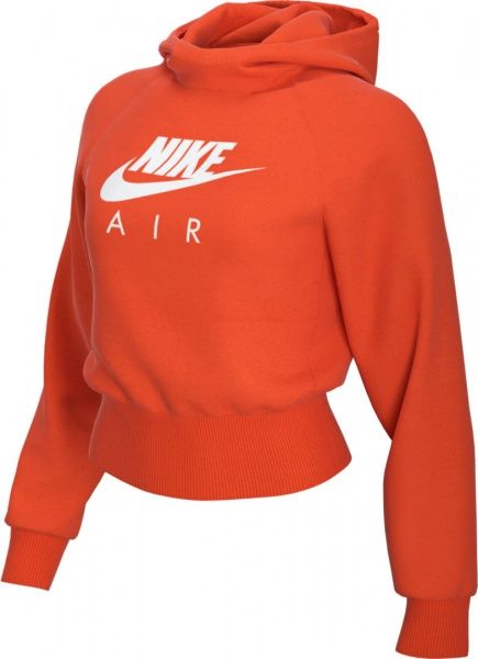 Джемпер Nike W NSW AIR HOODIE BB BV5132-891 р. S оранжевый