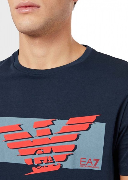 Футболка EA7 PJJ6Z-3HPT30-1554 р.S темно-синій