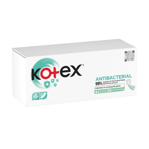 Прокладки ежедневные Kotex Antibacterial 20 шт.