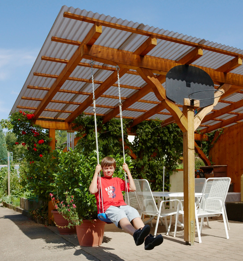 Гофрований монолітний полікарбонат TOMO Plex 1,1x1045x2000 мм хвиля текстурований бронзовий