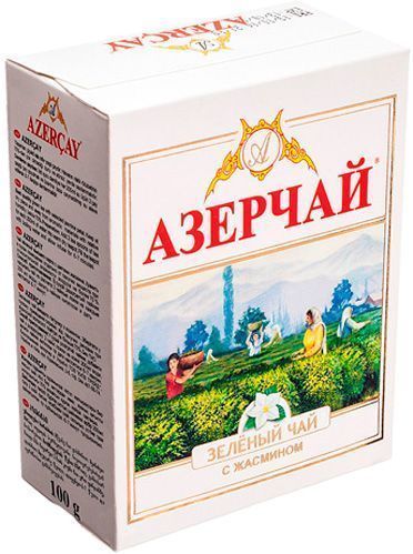 Чай зеленый Azercay с цветами жасмина 