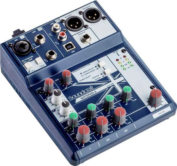 Пульт Soundcraft Микшерный NOTEPAD-5 5085980EU 