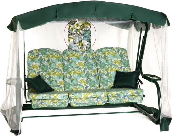 Гойдалка з навісом OLSA Турин Преміум зелений 