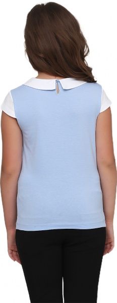 Футболка для девочки Vidoli G-19593S р.140 голубой 