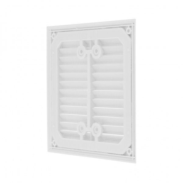 Решетка для вентиляции MiniMax с сеткой против насекомых 155 х 155 мм (1119) пластик белый 