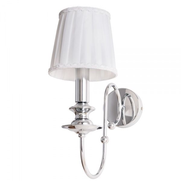 Бра Arte Lamp 1x60 Вт E14 белый/хром A1316AP-1CC 