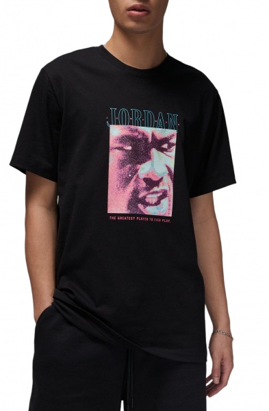 Футболка Jordan M J BRAND GFX SS CREW 2 DX9595-010 р.M чорний