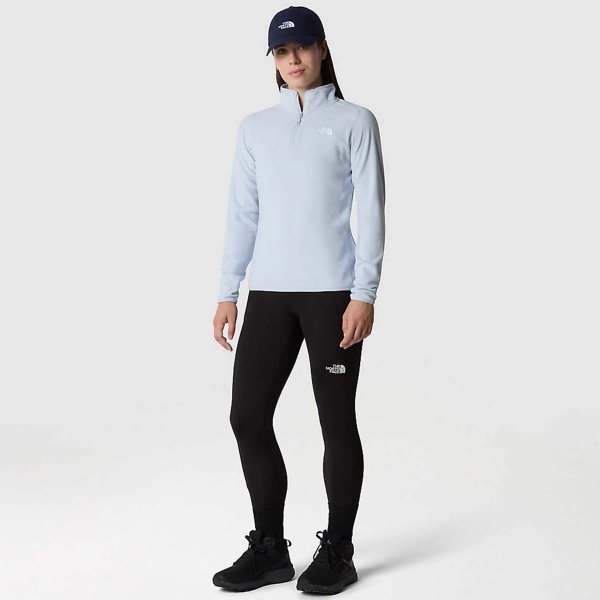 Джемпер THE NORTH FACE W 100 GLACIER 1/4 ZIP - EU NF0A855MI0E1 р.S голубой