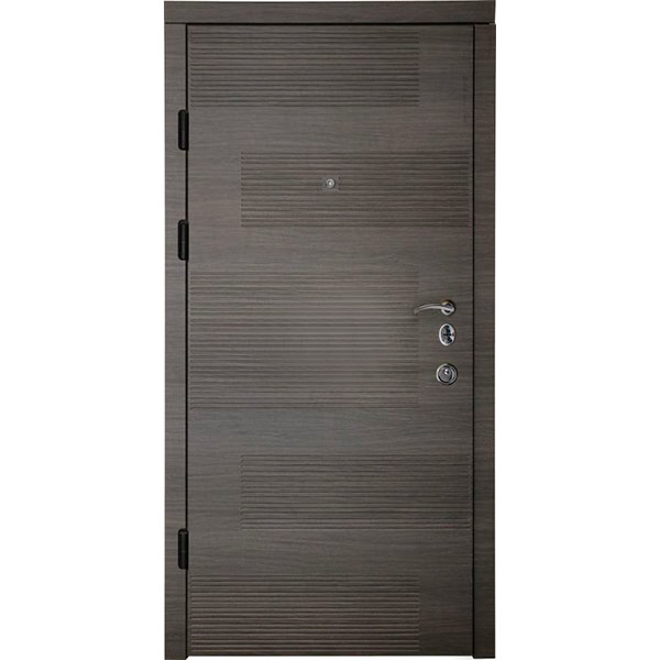Двері вхідні Minika Горизонт 2050x970 венге сірий ліві