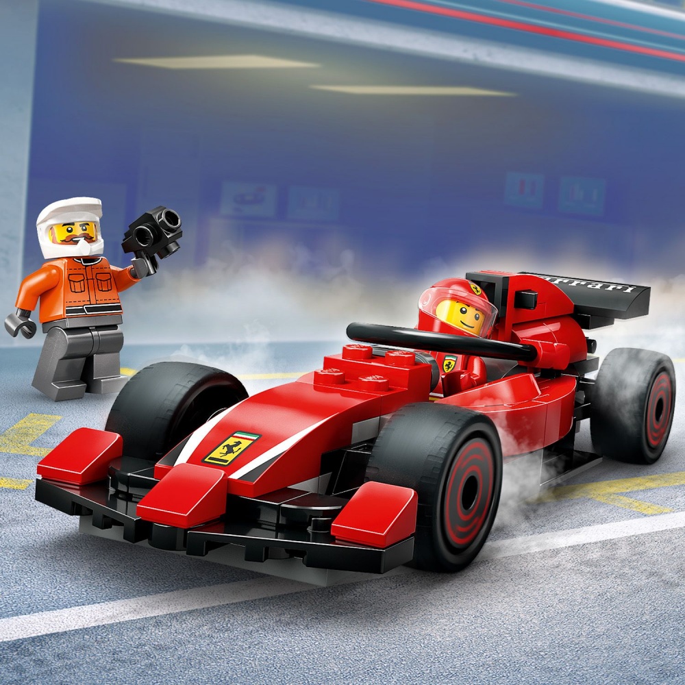 Конструктор LEGO City Піт-стоп і піт-екіпаж F1® з болідом Ferrari 60443