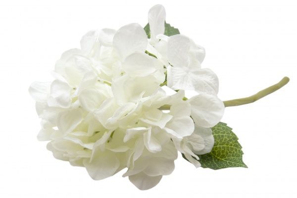 Квітка штучна Гортензія 35 см біла 630980