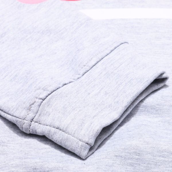 Свитшот LINCOLN&SHARKS р.134 серый/красный/розовый 