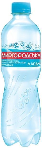 Вода минеральная Миргородська Лагідна слабогазированная 0,5 л (4820000430982) 