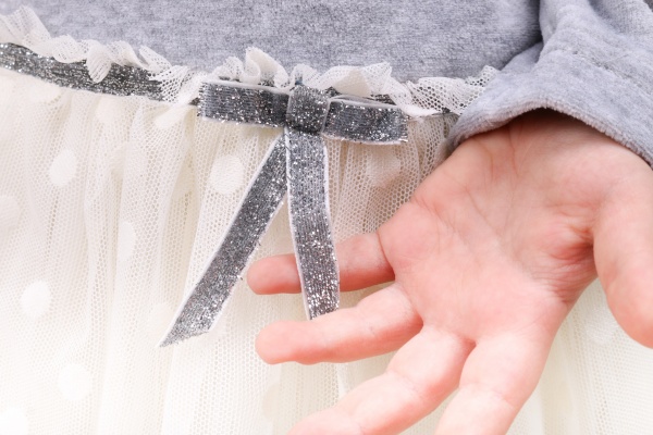 Платье Sasha 4746 р.110 серый/молочный 