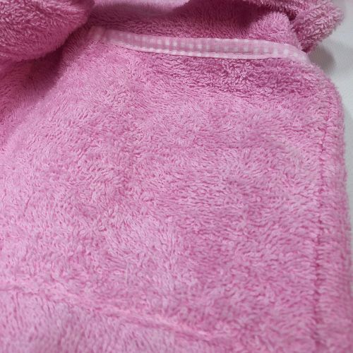 Халат детский для девочек Bambinelli с капюшоном р.110–116 розовый 