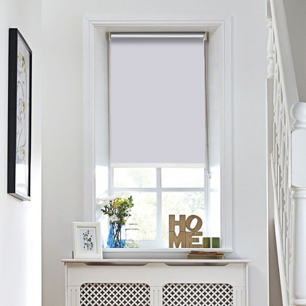 Ролета термо (blackout) Rollotex з фіксацією на струні Boston 68x215 см сіра