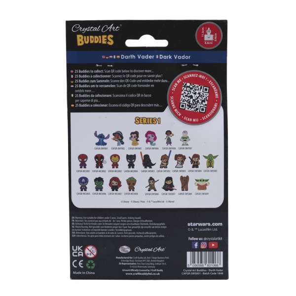 Мозаїка Crystal Art Дарт Вейдер CAFGR-SWS001