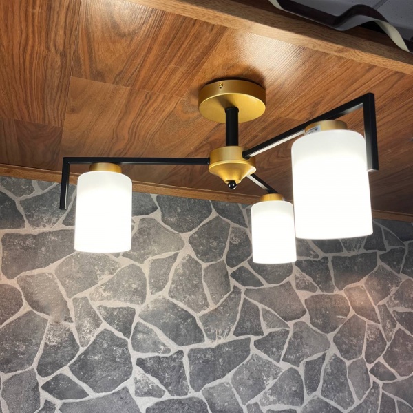 Люстра потолочная Blitz 3x60 Вт E27 черный/золото 8250-43 