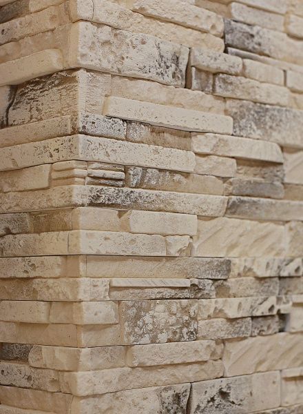 Плитка гипсовая уголок RUSTIKA Валенсия сливки 0,96 пог.м 