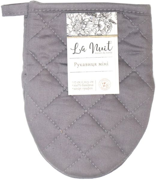 Рукавица мини 17x22,5 см графит La Nuit 