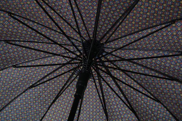 Зонт Калейдоскоп, трость, автомат синий 