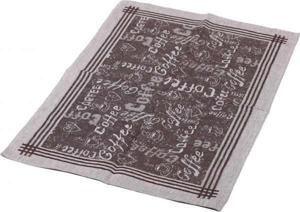 Полотенце кофеман 49x70 см Білоруський льон коричневый 