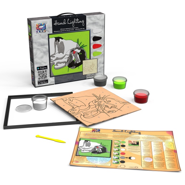 Картина з легкого пластиліну Moon Light Clay mini Кот 30х30 см 70084