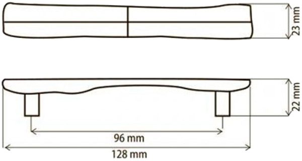 Мебельная ручка DR 60 G4 96 мм бронзовый DC 75703