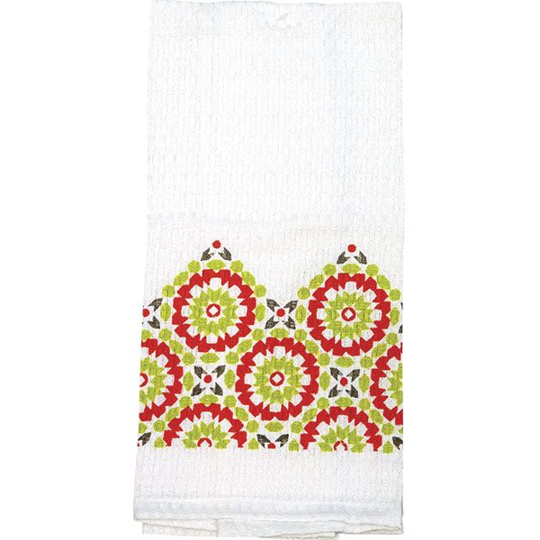 Полотенце вафельное Underprice Мозаика оранжевая