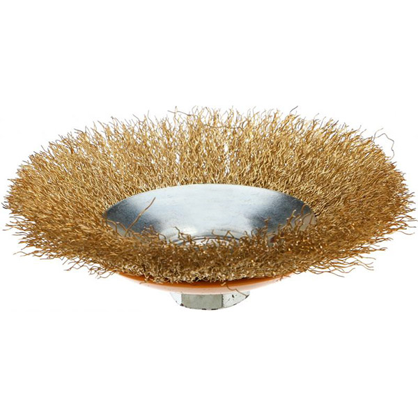 Щітка конусна із рифленого дроту 125мм Compass