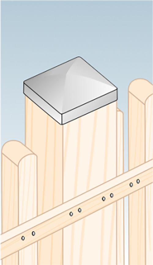 Ковпак Domax для стовпа 90х90х1 мм DK90