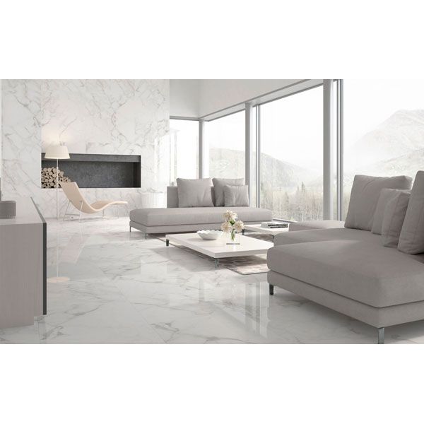 Плитка Golden Tile Calacatta extra білий Н90500 59,5x59,5 