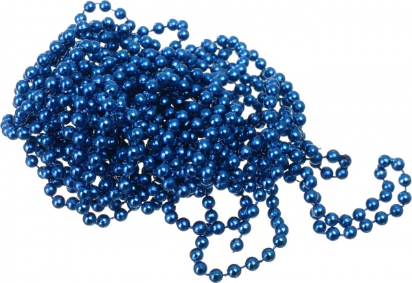 Бусы для елки 6 цветов 5 мм 6 м в ассортименте