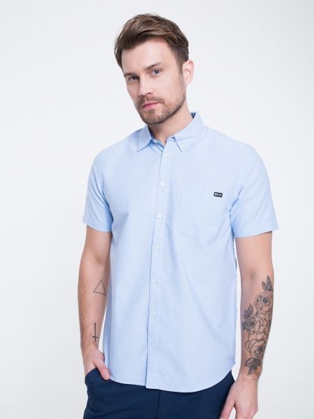 Сорочка BigStar ABAGAIL 141735400 р. L блакитний