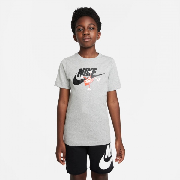 Футболка Nike B NSW TEE FUTURA BOXY SP22 DO1806-063 р.M сірий