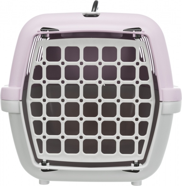 Переноска Trixie для собак Capri 2 XS–S 37 x 34 x 55 см светло-серая с лиловым 39823 