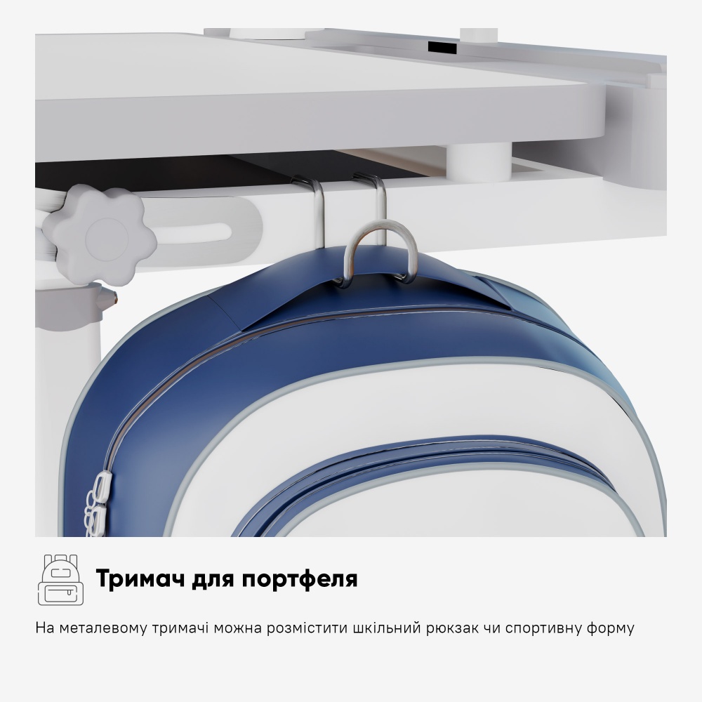 Комплект парта и стул-трансформеры Hommex Evo-kids Evo-17 G Ergo серый